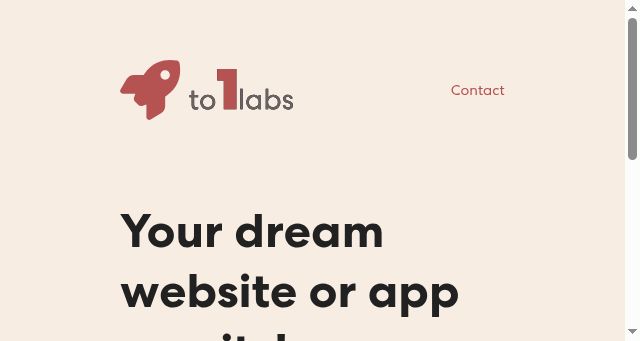 Screenshot of to1labs.co