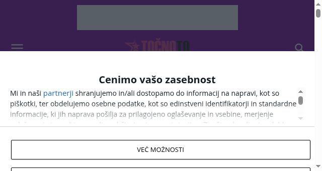 Screenshot of tocnoto.si