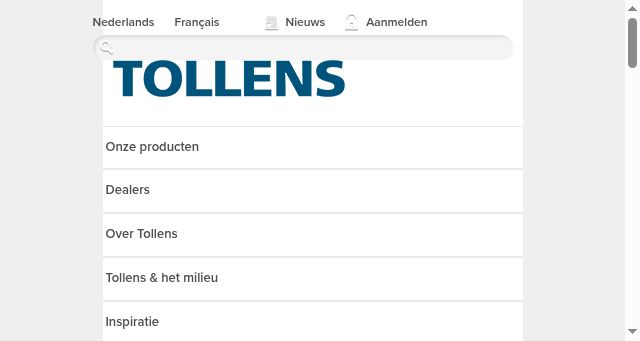 Screenshot of tollens.be