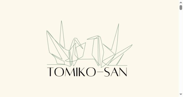 Screenshot of tomiko-san.com