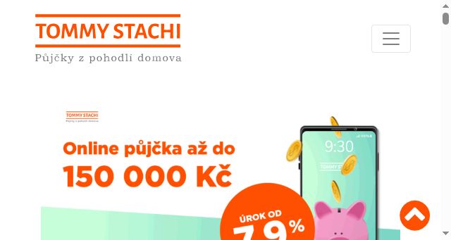 Screenshot of tommystachi.cz