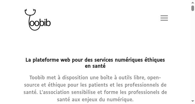 Screenshot of toobib.org