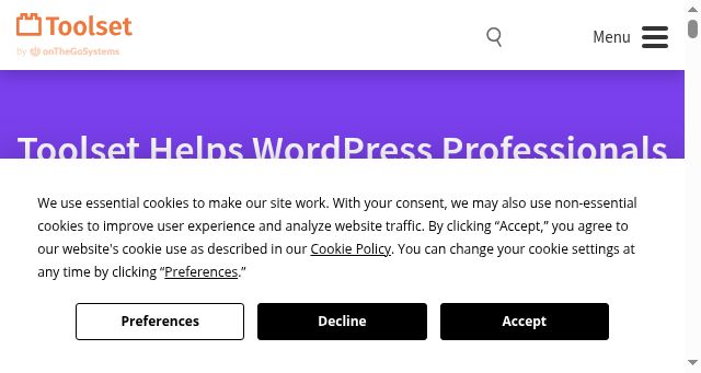 Screenshot of toolset.com