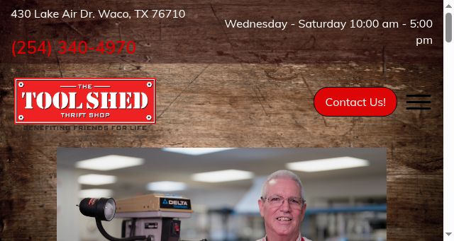 Screenshot of toolshedwaco.org