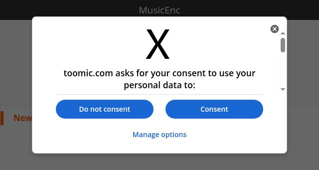 Screenshot of toomic.com