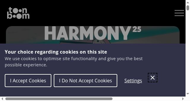 Screenshot of toonboom.com