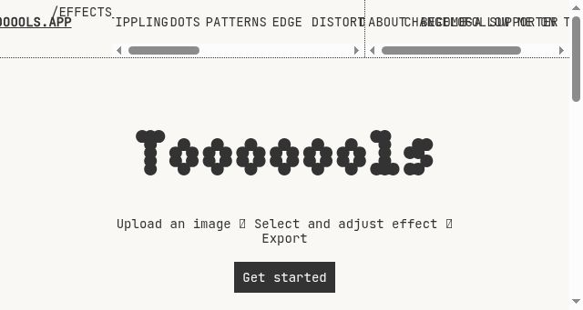 Screenshot of tooooools.app