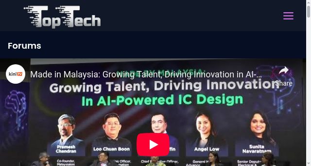 Screenshot of topintech.my