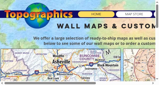 Screenshot of topographics.org