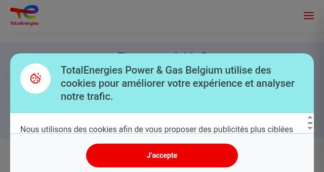 Screenshot of totalenergies.be