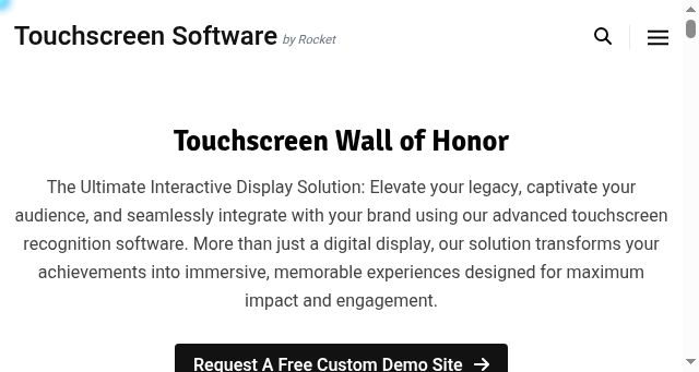 Screenshot of touchwall.us