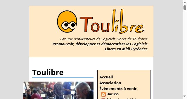 Screenshot of toulibre.org