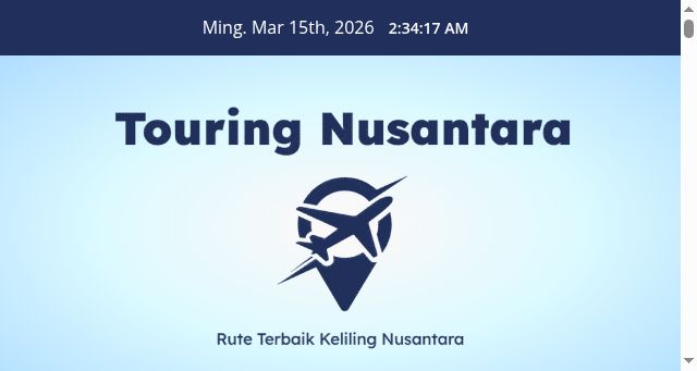 Screenshot of touringnusantara.com