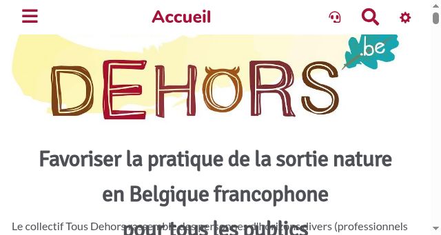 Screenshot of tousdehors.be