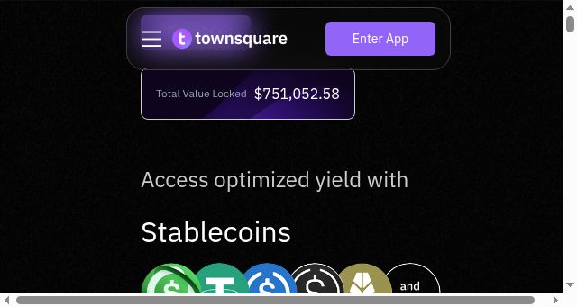 Screenshot of townsq.xyz
