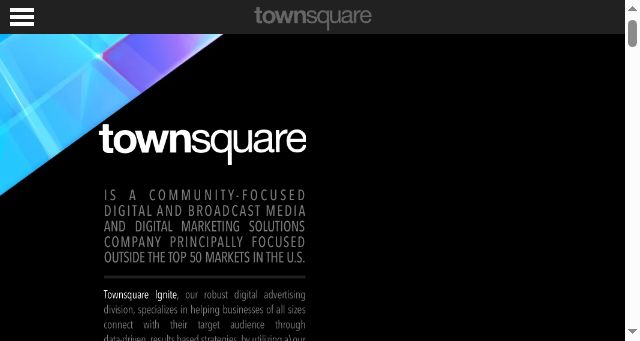 Screenshot of townsquaremedia.com