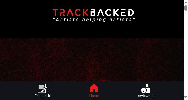 Screenshot of trackbacked.com
