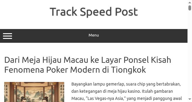 Screenshot of trackspeedpost.org