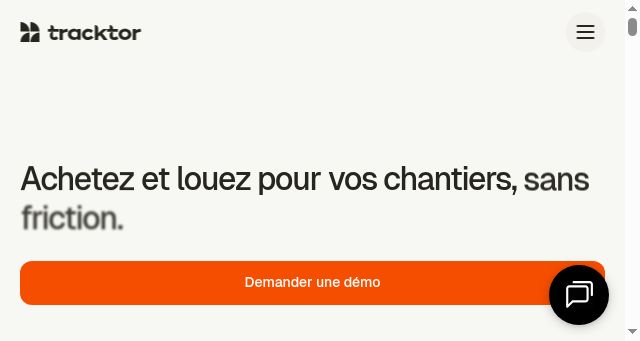 Screenshot of tracktor.fr