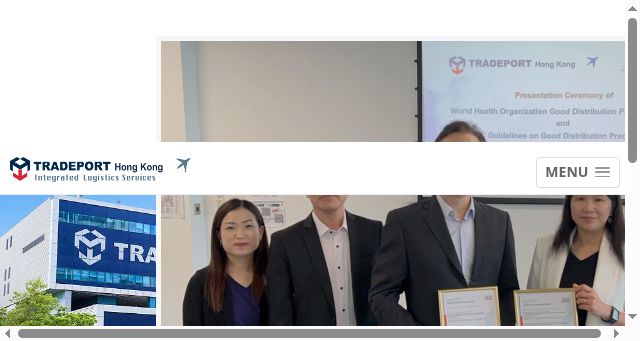 Screenshot of tradeport-logistics.com