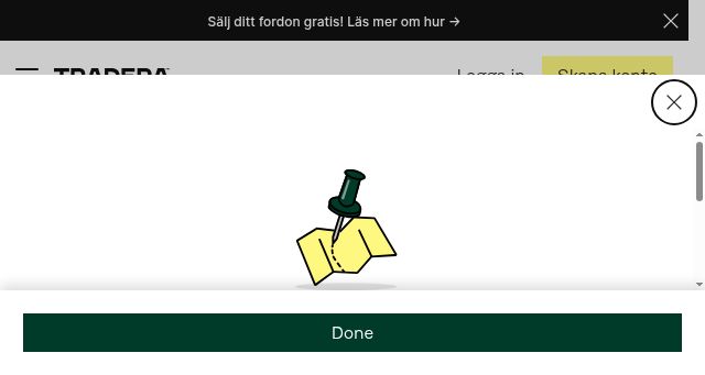 Screenshot of tradera.com