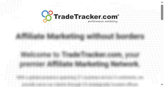 Screenshot of tradetracker.com