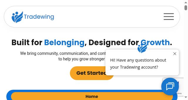 Screenshot of tradewing.com
