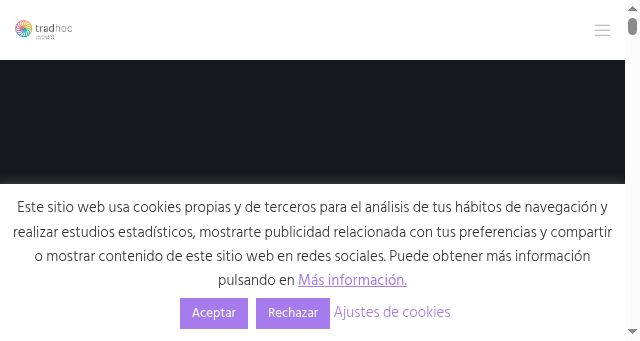 Screenshot of tradhoc.com