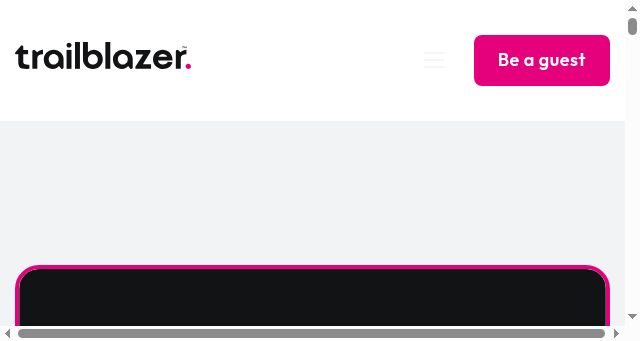 Screenshot of trailblazer.fm