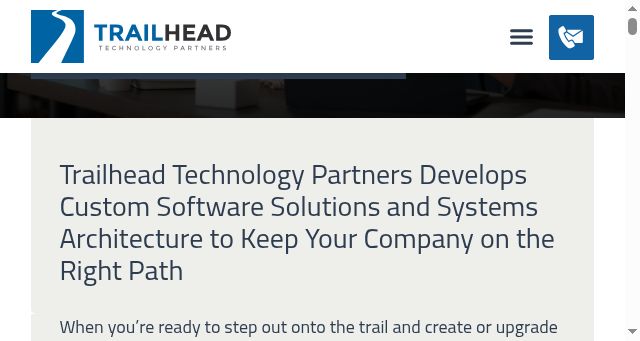 Screenshot of trailheadtechnology.com