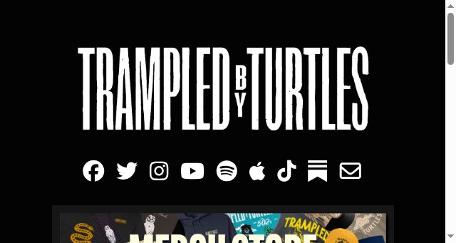 Screenshot of trampledbyturtles.com