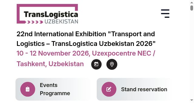 Screenshot of trans.uz