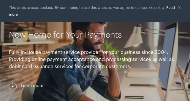 Screenshot of transactpro.eu