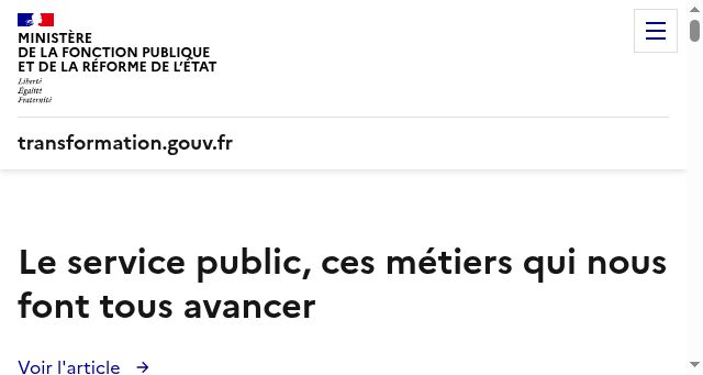 Screenshot of transformation.gouv.fr