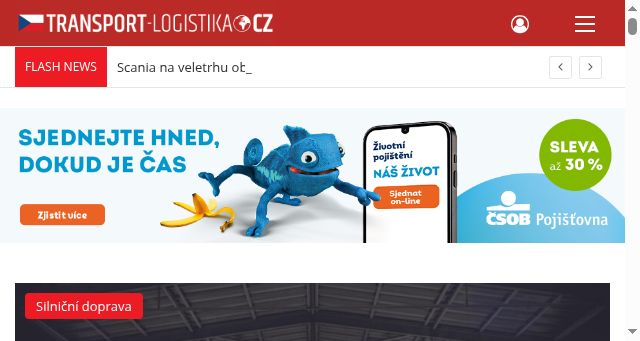 Screenshot of transport-logistika.cz