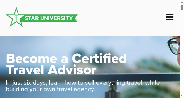 Screenshot of travelagentcertification.com