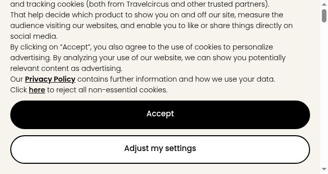 Screenshot of travelcircus.co.uk