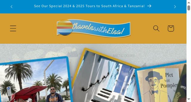 Screenshot of travelswithelsa.com
