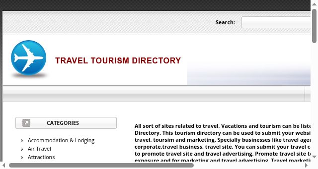 Screenshot of traveltourismdirectory.info