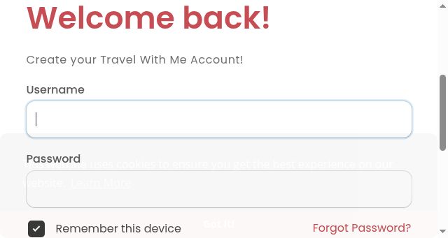 Screenshot of travelwithme.social
