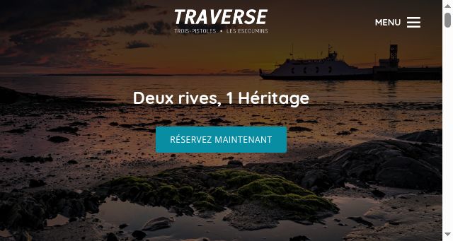 Screenshot of traversiercnb.ca