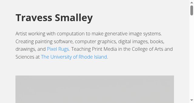 Screenshot of travesssmalley.com