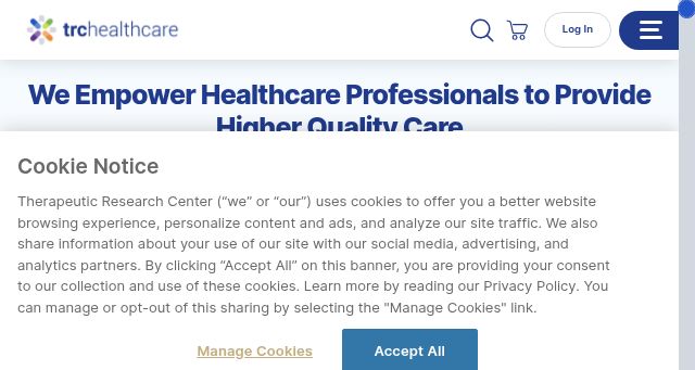 Screenshot of trchealthcare.com