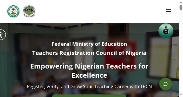 Screenshot of trcn.gov.ng