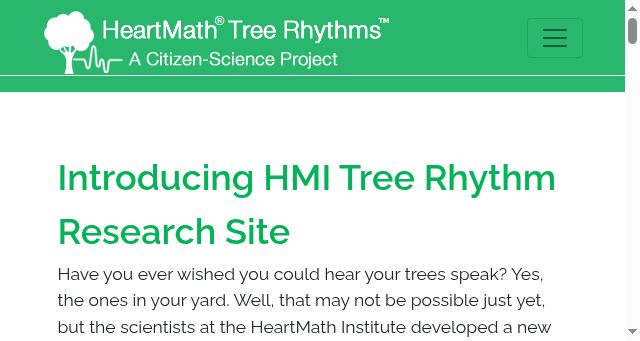 Screenshot of treerhythms.net