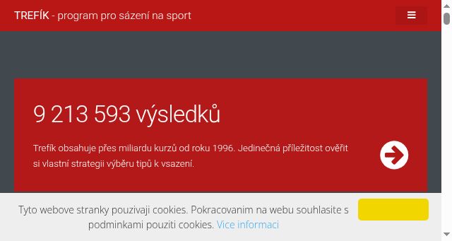 Screenshot of trefik.cz