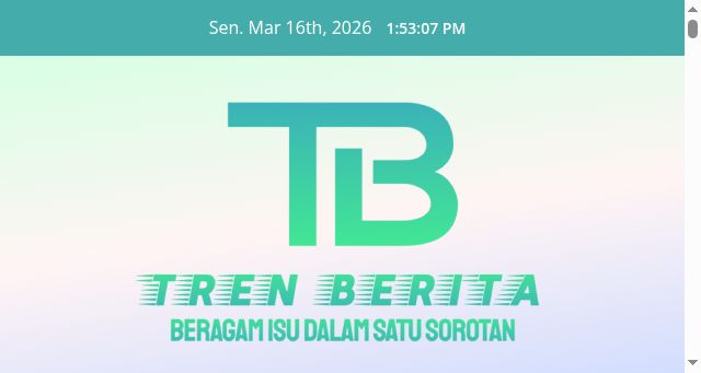 Screenshot of trenberita.id