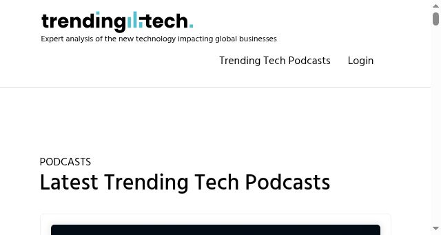 Screenshot of trendingtech.io