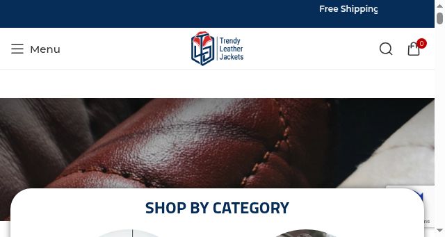 Screenshot of trendyleatherjackets.com