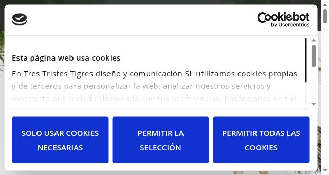 Screenshot of trestristestigres.com